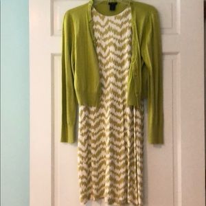 Ann Taylor Dress and Sweater Set